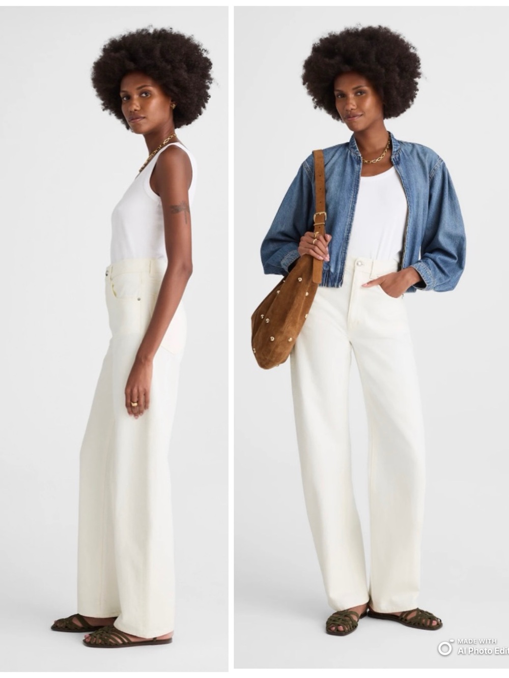 Madewell The Balloon Jean in White Size 26 NWT Summer White Jeans Trendy Rigid